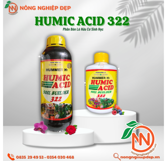 HUMIC 322 - Giải Độc Đất - Kích Rễ mạnh - Xanh Lá