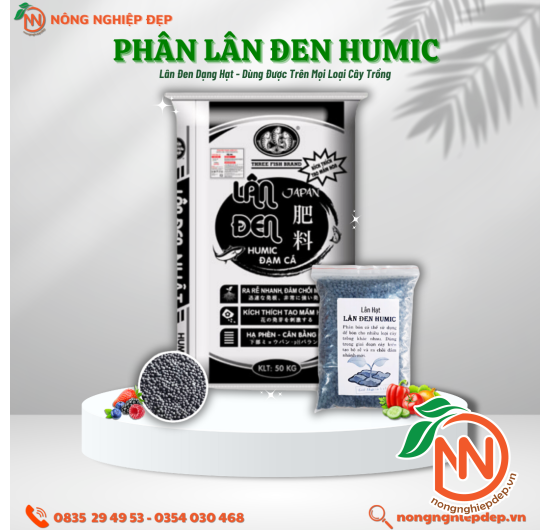 Phân Bón Lân Đen Humic - Phân Lân Đen Dạng Hạt