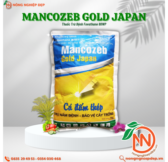 Mancozeb Gold Japan - Thuốc Trừ Bệnh Fovathane 80WP 