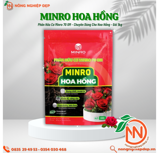Minro Hoa Hồng | Phân Hữu Cơ Minro 70 OM