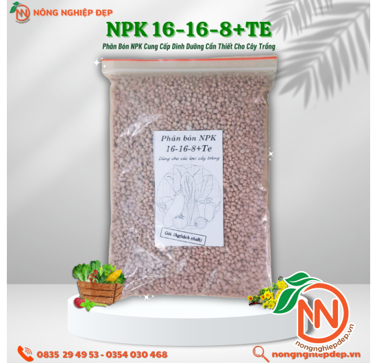 Phân Bón NPK 16-16-8+Te