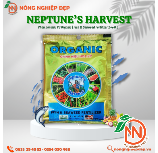 Phân Bón Hữu Cơ Organic | Neptune's Harvest - Fish & Seaweed