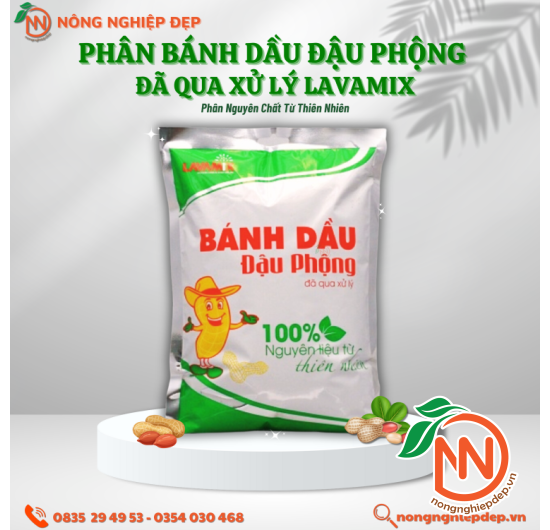 Phân Bánh Dầu Đậu Phộng Đã Qua Xử Lý Lavamix