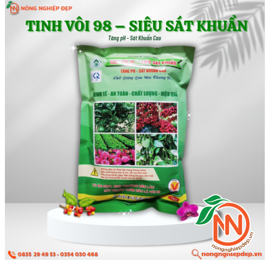 Tinh Vôi 98 - Siêu Sát Khuẩn | Tăng pH - Sát Khuẩn Cao