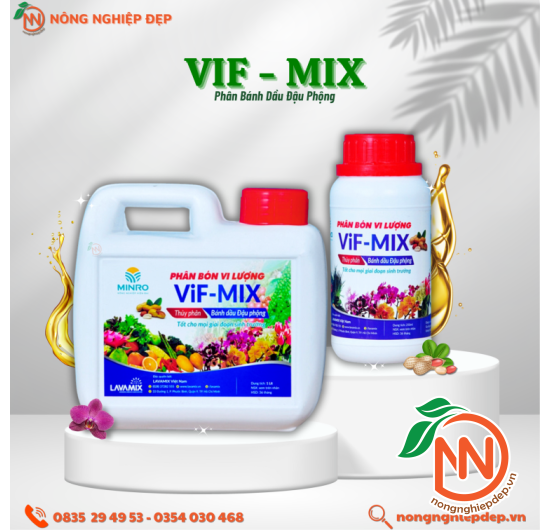 Phân Bánh Dầu Đậu Phộng VIF - MIX