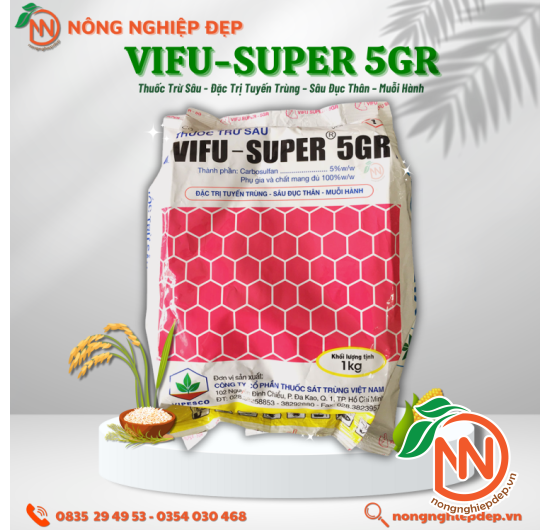 VIFU-SUPER 5GR | Đặc Trị Tuyến Trùng – Sâu Đục - Thân – Muỗi Hành