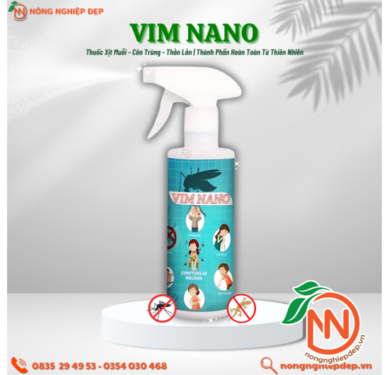 Thuốc Xịt Muỗi - Thằn Lằn VIM NANO | An toàn hiệu quả 