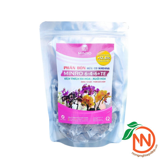 Phân Bón Hữu Cơ Khoáng Minro 6-4-6 + TE