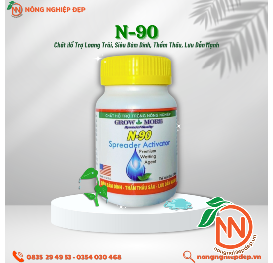 N90 Grow More - Chất Siêu Bám Dính, Loang Trải
