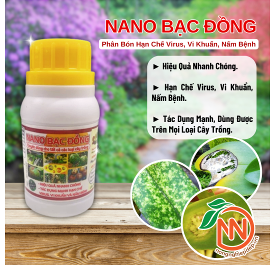 Nano Bạc Đồng - Hạn Chế Virus, Vi Khuẩn, Nấm Bệnh