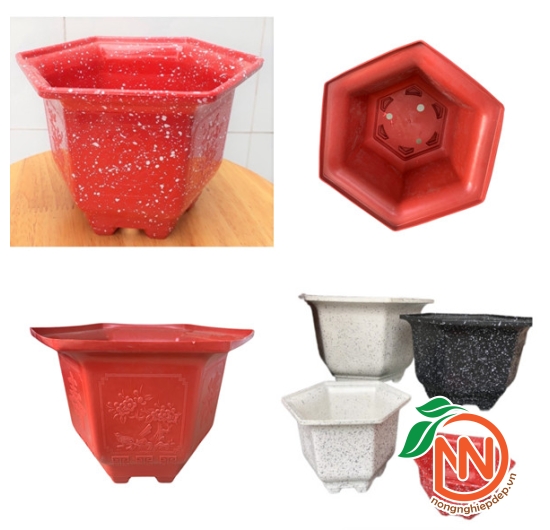 Chậu Nhựa Lục Giác Trồng Cây | FP5-1