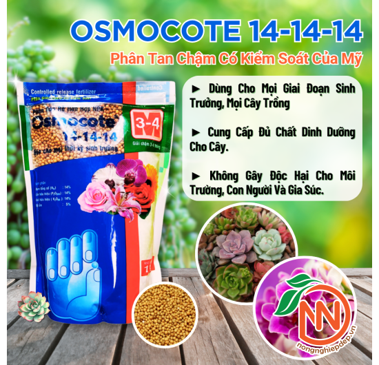 Osmocote 14-14-14 | Phân Tan Chậm Mỹ