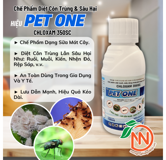 Chế Phẩm Diệt Côn Trùng  CHLOXAM 350SC Hiệu PET ONE