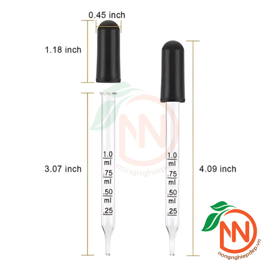 Pipet - Ống Bóp Thủy Tinh 1ml/10ml - Chuyên Hút Đong Phân Bón Các Loại