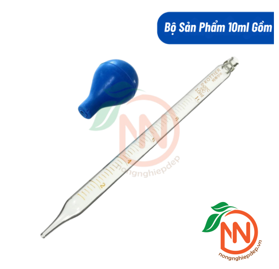Pipet - Ống Bóp Thủy Tinh 1ml/10ml - Chuyên Hút Đong Phân Bón Các Loại