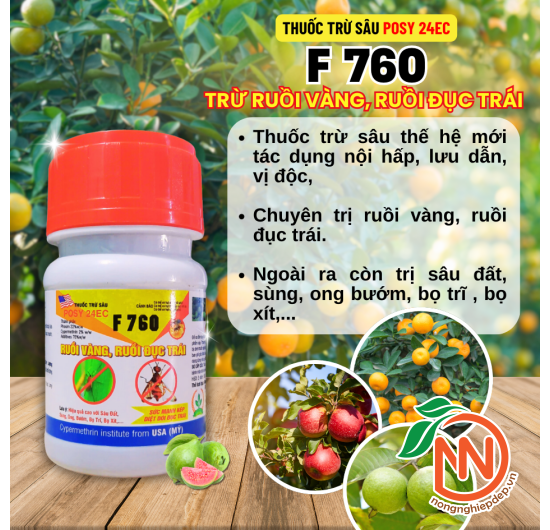 Thuốc Trừ Sâu POSY 24EC - F760 | Trừ Ruồi Vàng - Ruồi Đục Trái