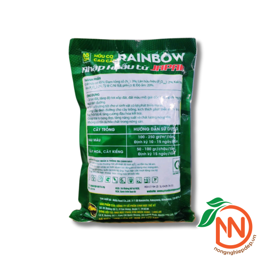 Phân Hữu Cơ Cao Cấp RAINBOW Nhật Bản