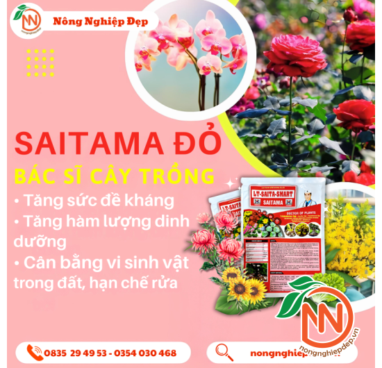 Saita-Smart (Saitama Đỏ) - Phân Bón Hữu Cơ Vi Sinh Hàn Quốc