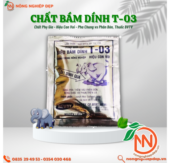 Phụ Gia Siêu Bám Dính T-03 Hiệu Con Voi