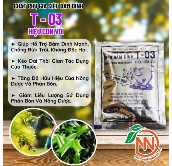 Phụ Gia Siêu Bám Dính T-03 Hiệu Con Voi