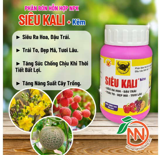 Phân Bón Đầu Trâu Siêu Kali Kẽm - Siêu Ra Hoa, Đậu Trái