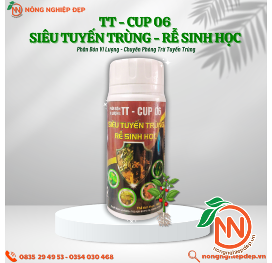 Siêu Tuyến Trùng Rễ Sinh Học - Phân Bón Vi Lượng TT-CUP 06