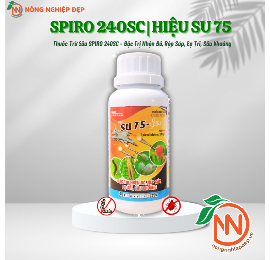 Thuốc Trừ Sâu SPIRO 240SC | Hiệu SU 75 - Đặc Trị Nhện Đỏ, Rệp Sáp, Bọ Trĩ