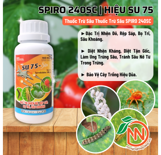 Thuốc Trừ Sâu SPIRO 240SC | Hiệu SU 75 - Đặc Trị Nhện Đỏ, Rệp Sáp, Bọ Trĩ
