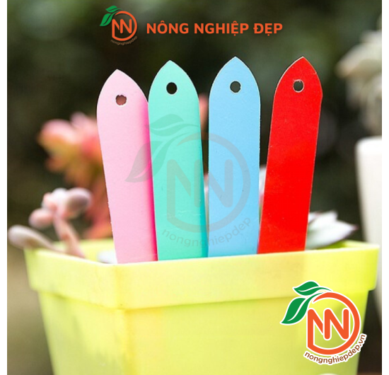 Thẻ Ghi Tên Cây Trồng - Bằng Nhựa Nhiều Màu Sắc
