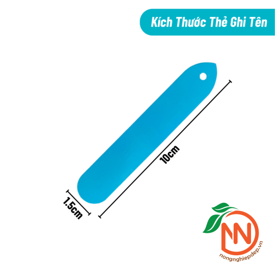 Thẻ Ghi Tên Cây Trồng - Bằng Nhựa Nhiều Màu Sắc