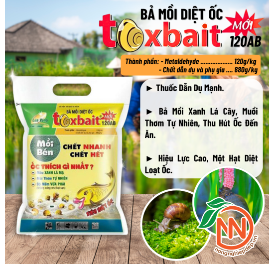 Thuốc Diệt Ốc Bả Mồi ToxBait 120AB
