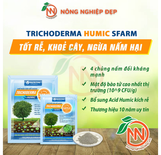 Chế Phẩm Nấm Đối Kháng Trichoderma Plus Humic Sfarm