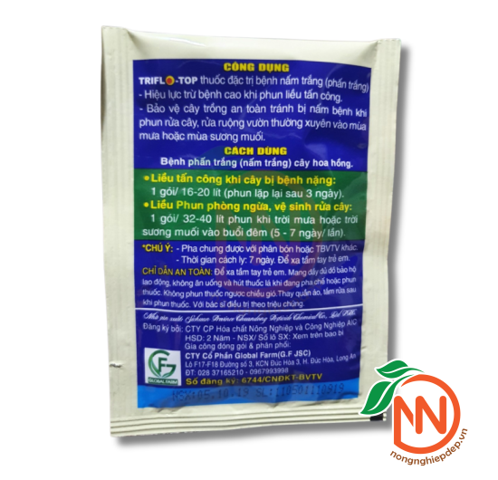 Thuốc Trừ Bệnh TRIFLO-TOP 750WG – Đặc Trị Phấn Trắng