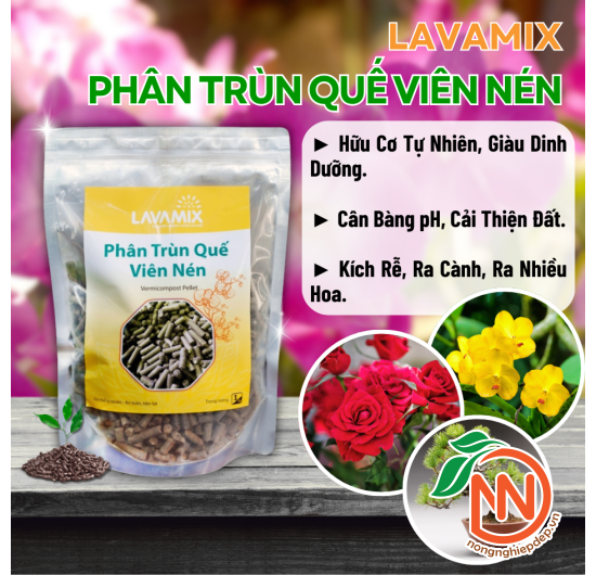 Phân Trùn Quế Viên Nén - Lavamix