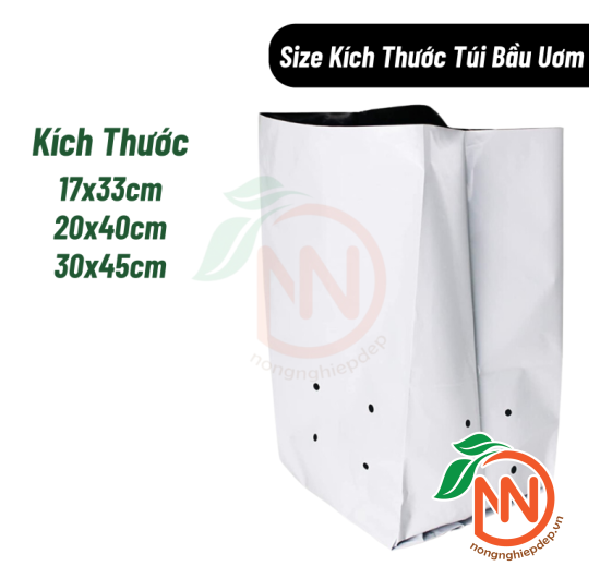 Túi Bầu Ươm Cây 2 Da Trồng Dưa Lưới, Dưa Leo, Cà Chua...