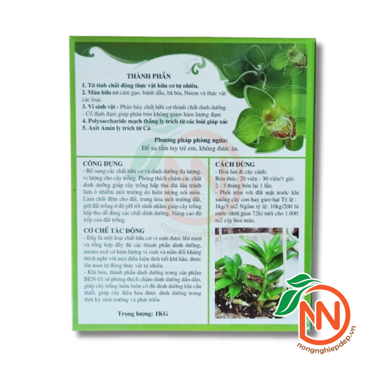 Viên Nén Dinh Dưỡng Hữu Cơ Ben - 01