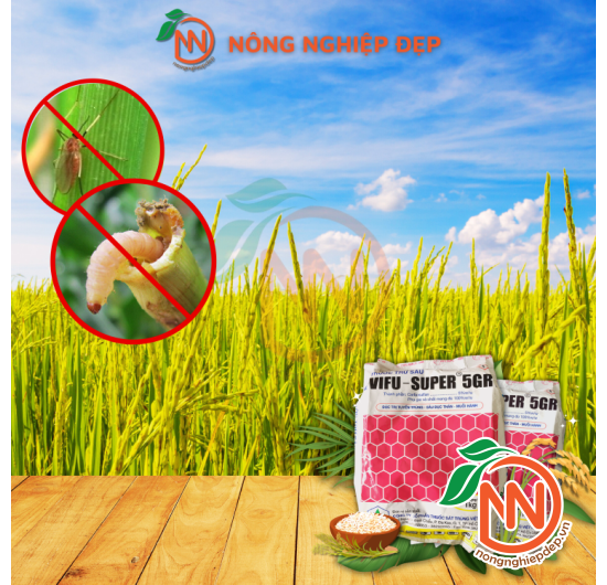VIFU-SUPER 5GR | Đặc Trị Tuyến Trùng – Sâu Đục - Thân – Muỗi Hành