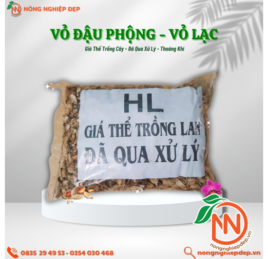 Vỏ Đậu Phộng - Vỏ Lạc - Giá Thể Trồng Cây